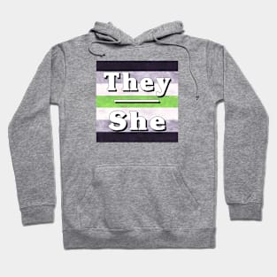 They-She Pronouns: Agender Hoodie